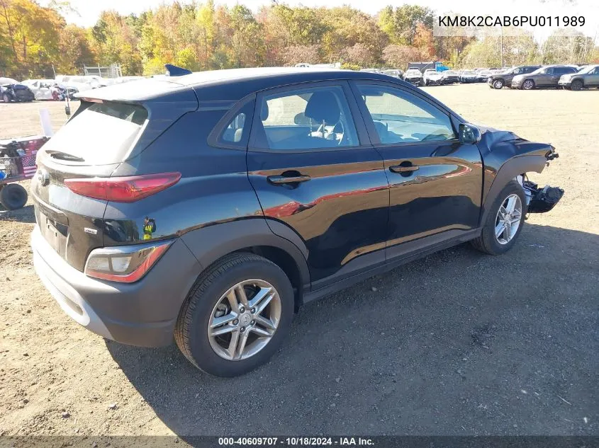 KM8K2CAB6PU011989 2023 Hyundai Kona Se