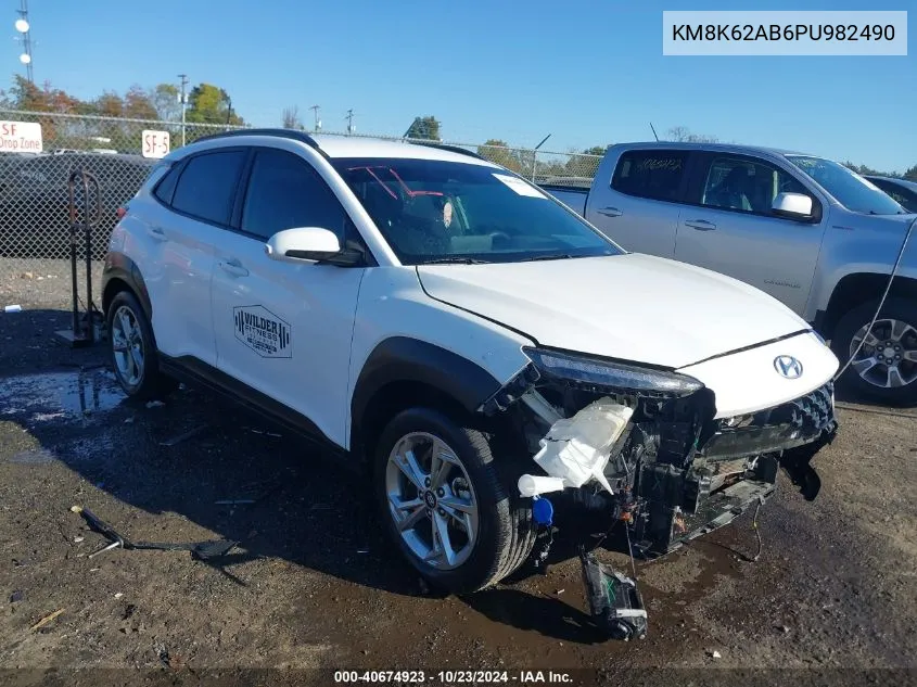 2023 Hyundai Kona Sel VIN: KM8K62AB6PU982490 Lot: 40674923