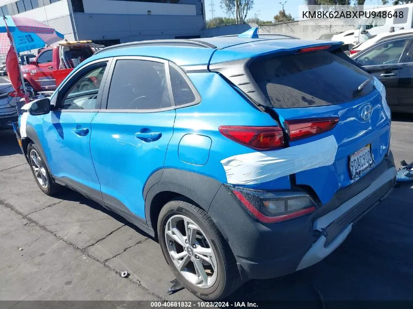 KM8K62ABXPU948648 2023 Hyundai Kona Sel