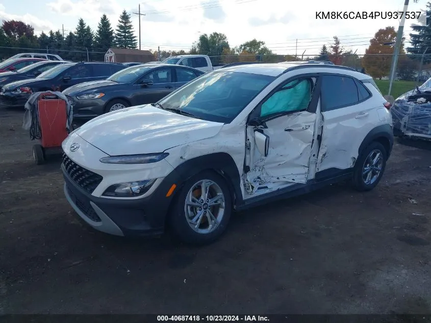 2023 Hyundai Kona Sel VIN: KM8K6CAB4PU937537 Lot: 40687418