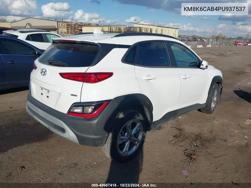 2023 Hyundai Kona Sel VIN: KM8K6CAB4PU937537 Lot: 40687418