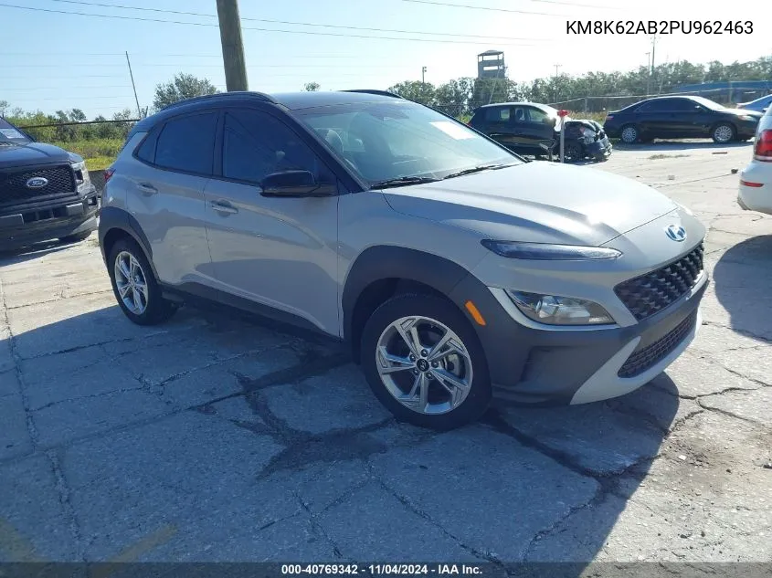 2023 Hyundai Kona Sel VIN: KM8K62AB2PU962463 Lot: 40769342