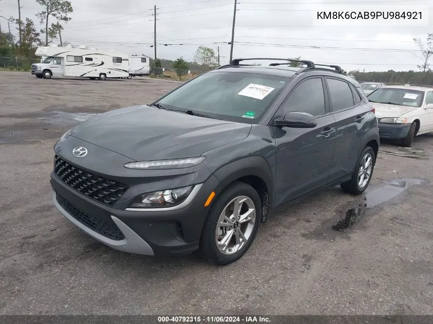 2023 Hyundai Kona Sel VIN: KM8K6CAB9PU984921 Lot: 40792315