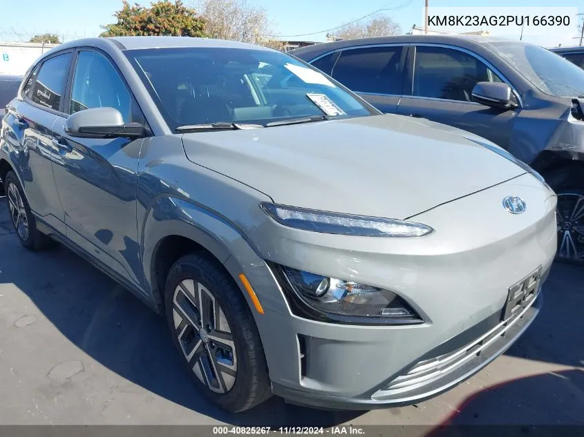 2023 Hyundai Kona Electric Se VIN: KM8K23AG2PU166390 Lot: 40825267