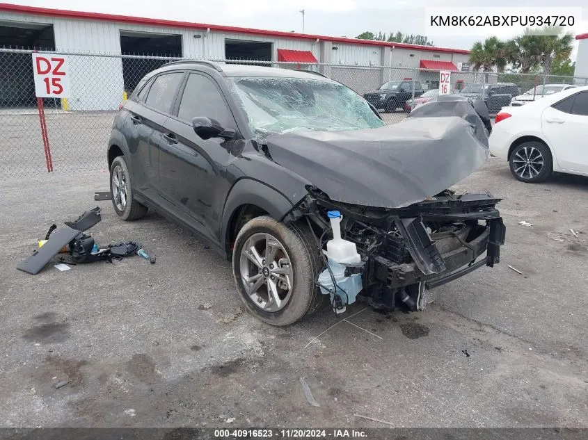 2023 Hyundai Kona Sel VIN: KM8K62ABXPU934720 Lot: 40916523