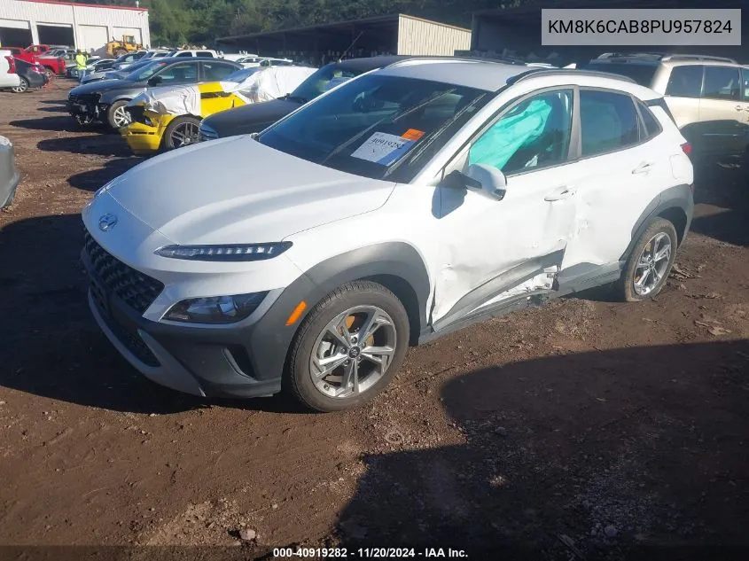 2023 Hyundai Kona Sel VIN: KM8K6CAB8PU957824 Lot: 40919282