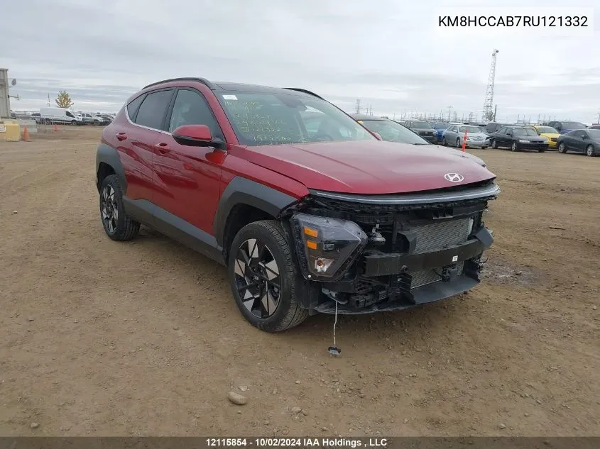 2024 Hyundai Kona Sel VIN: KM8HCCAB7RU121332 Lot: 12115854