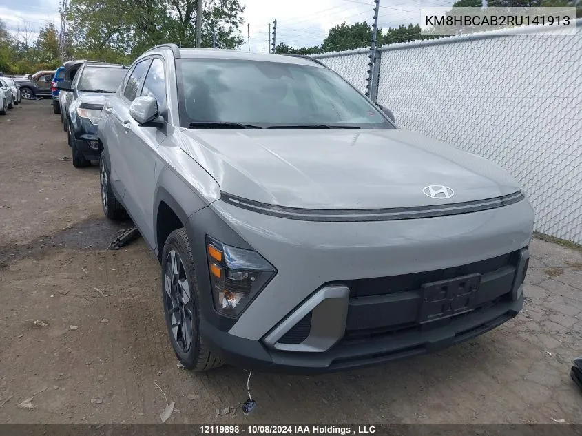 2024 Hyundai Kona Sel VIN: KM8HBCAB2RU141913 Lot: 12119898