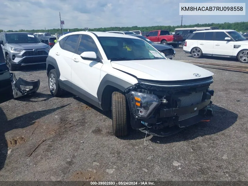 KM8HACAB7RU098558 2024 Hyundai Kona Se