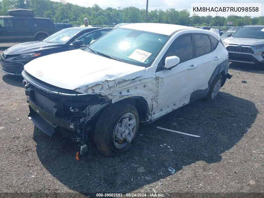 KM8HACAB7RU098558 2024 Hyundai Kona Se