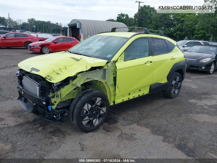 2024 Hyundai Kona Sel VIN: KM8HCCAB9RU103673 Lot: 39900383