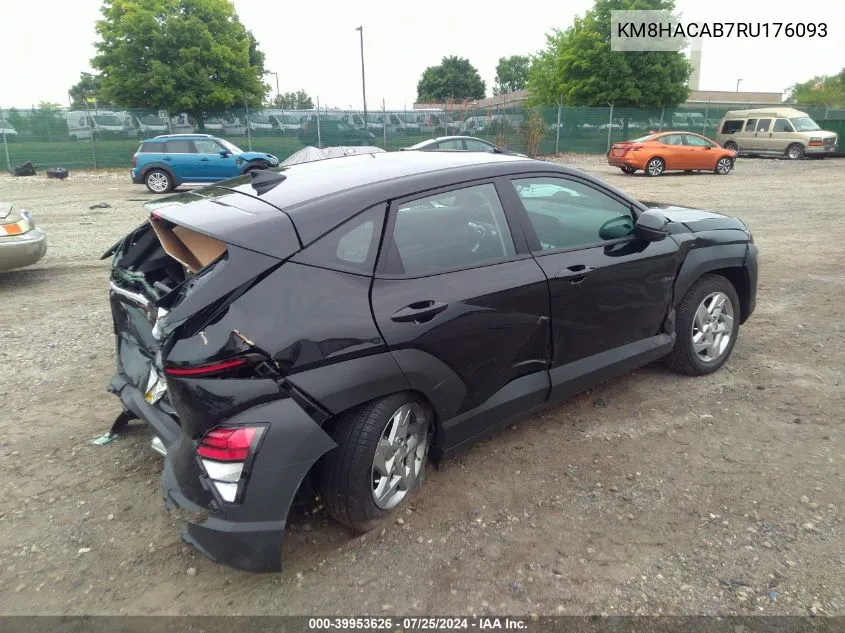 KM8HACAB7RU176093 2024 Hyundai Kona Se