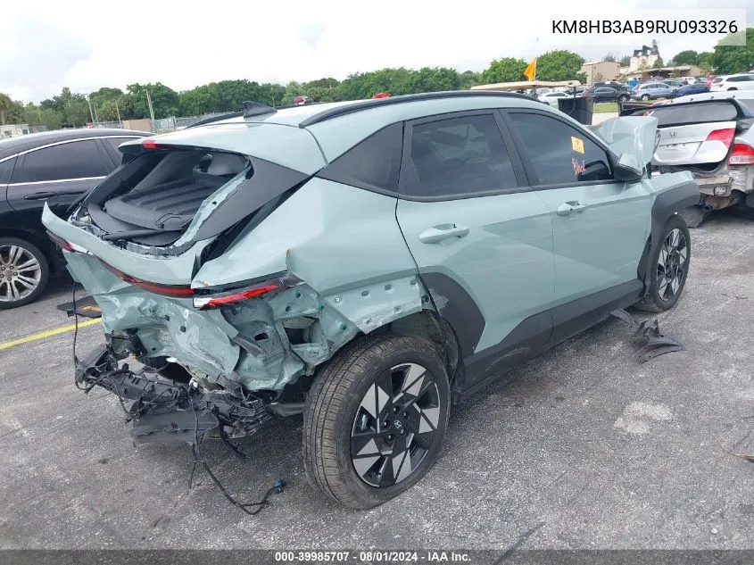 KM8HB3AB9RU093326 2024 Hyundai Kona Sel