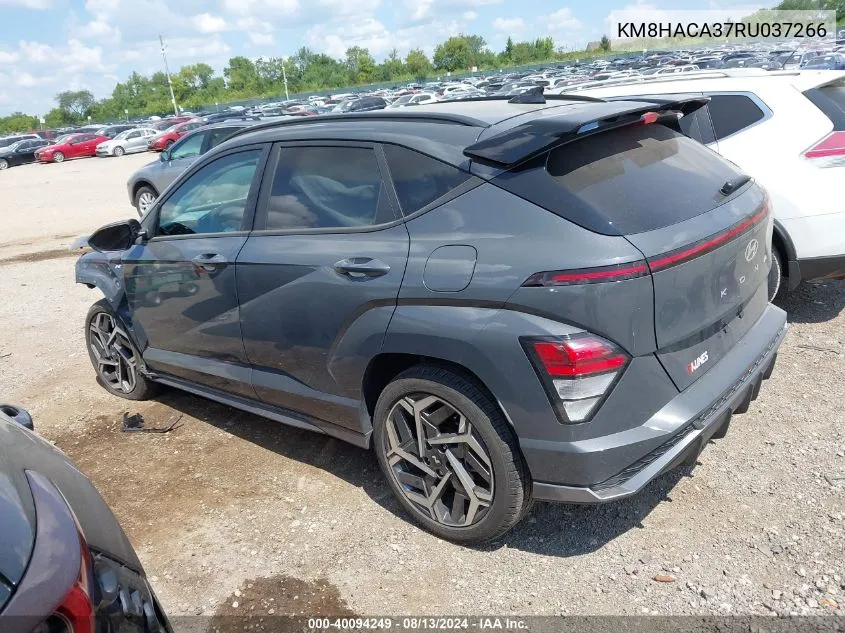 2024 Hyundai Kona N Line VIN: KM8HACA37RU037266 Lot: 40094249