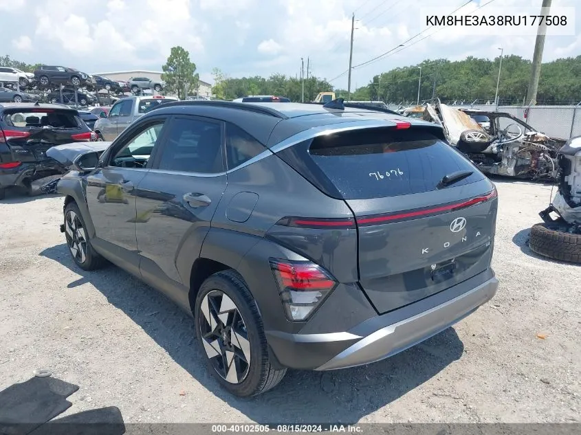 KM8HE3A38RU177508 2024 Hyundai Kona Limited