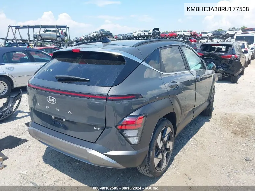 KM8HE3A38RU177508 2024 Hyundai Kona Limited