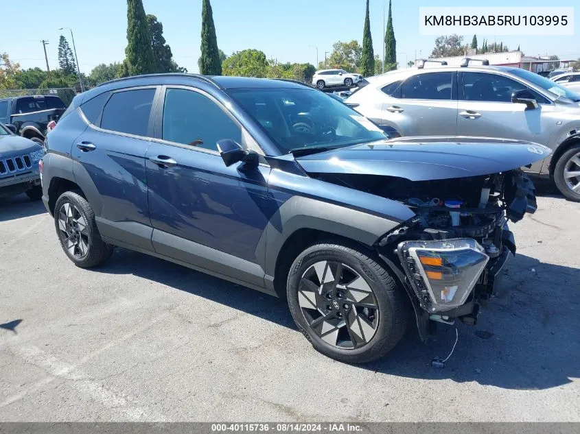 KM8HB3AB5RU103995 2024 Hyundai Kona Sel