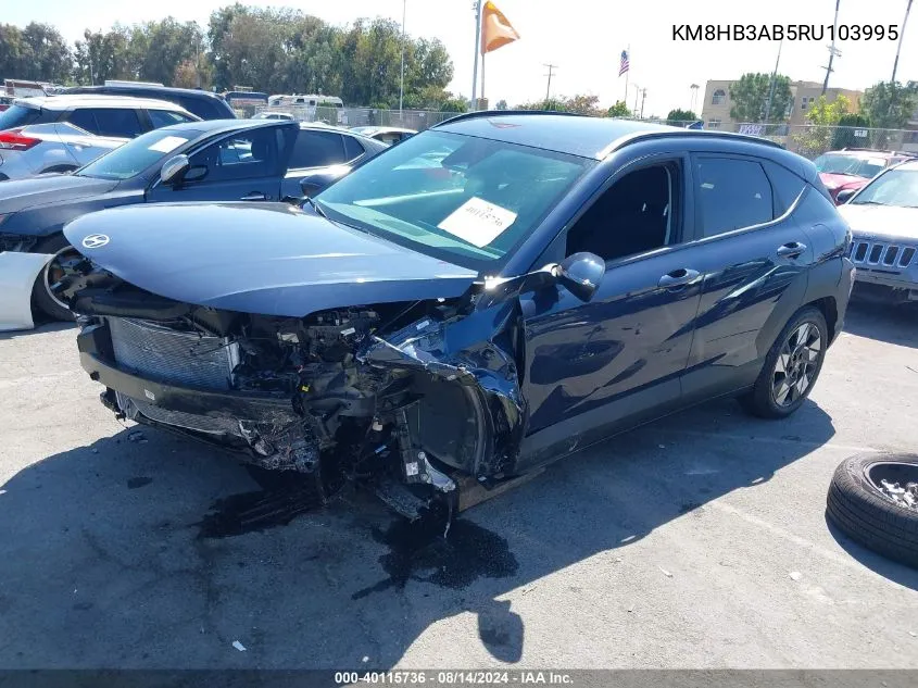 KM8HB3AB5RU103995 2024 Hyundai Kona Sel