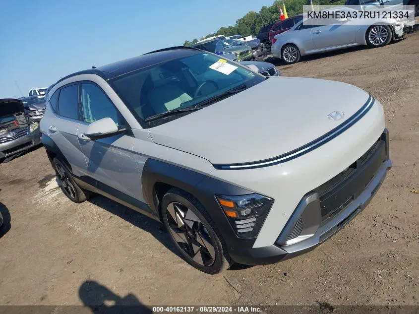 2024 Hyundai Kona Limited VIN: KM8HE3A37RU121334 Lot: 40162137