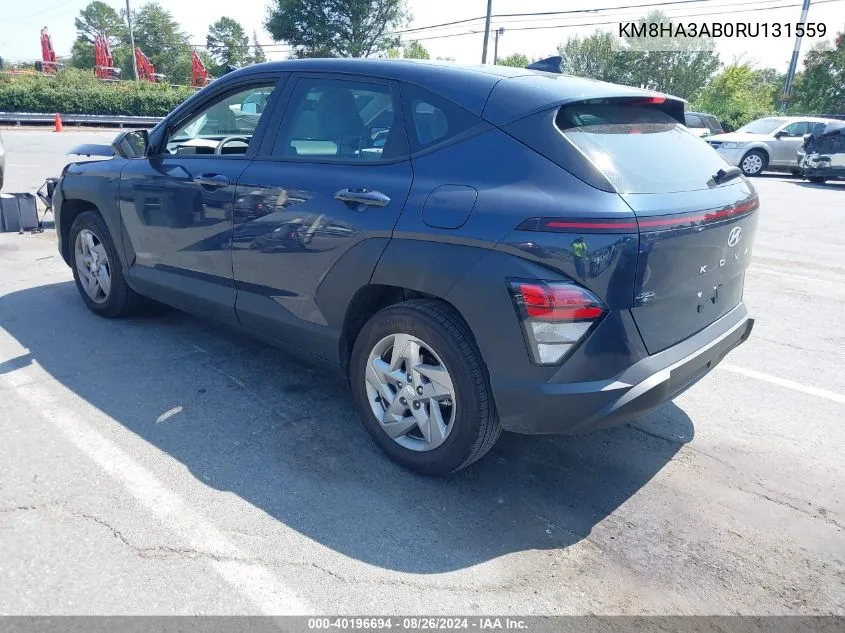 KM8HA3AB0RU131559 2024 Hyundai Kona Se