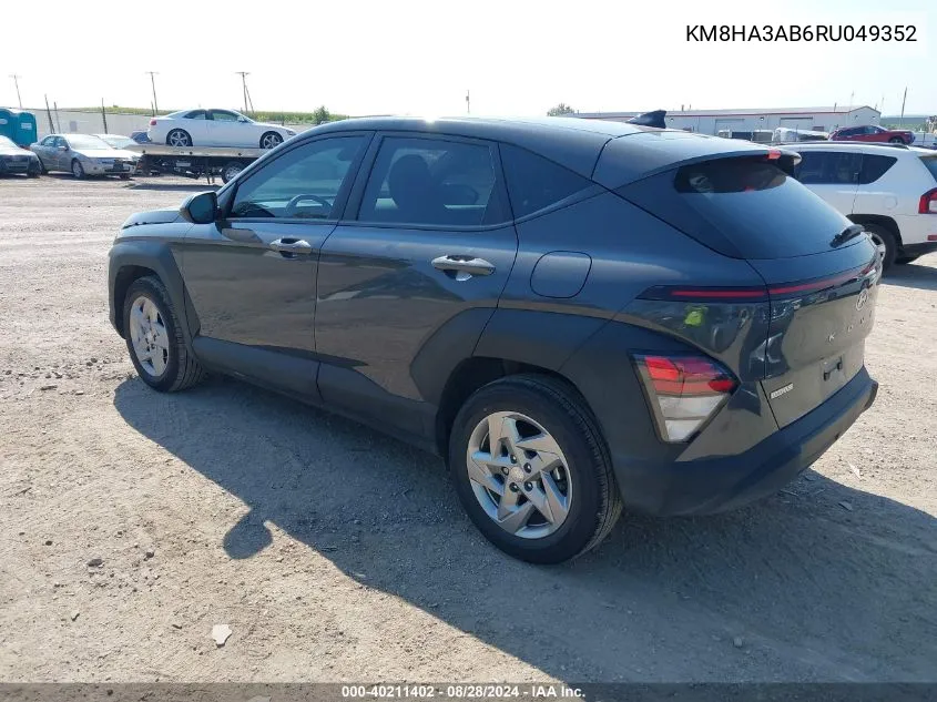 KM8HA3AB6RU049352 2024 Hyundai Kona Se