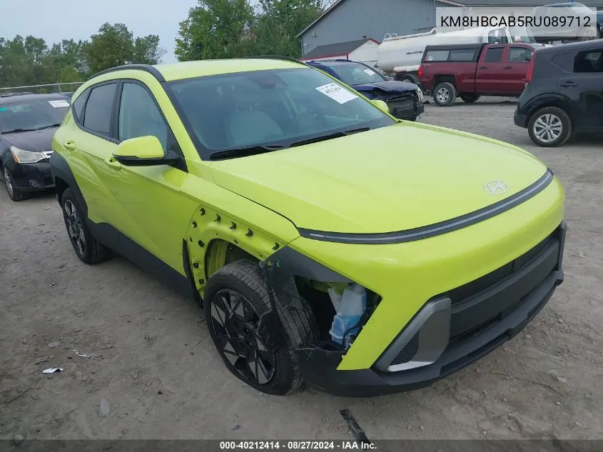 2024 Hyundai Kona Sel VIN: KM8HBCAB5RU089712 Lot: 40212414