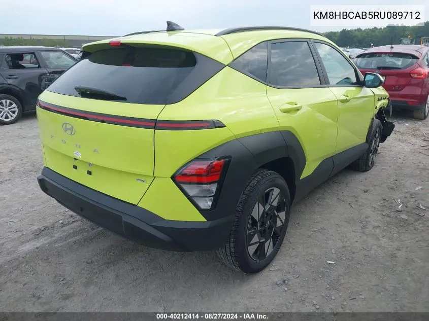 2024 Hyundai Kona Sel VIN: KM8HBCAB5RU089712 Lot: 40212414