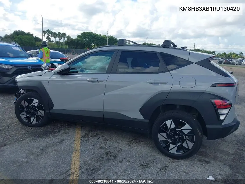 2024 Hyundai Kona Sel VIN: KM8HB3AB1RU130420 Lot: 40216841