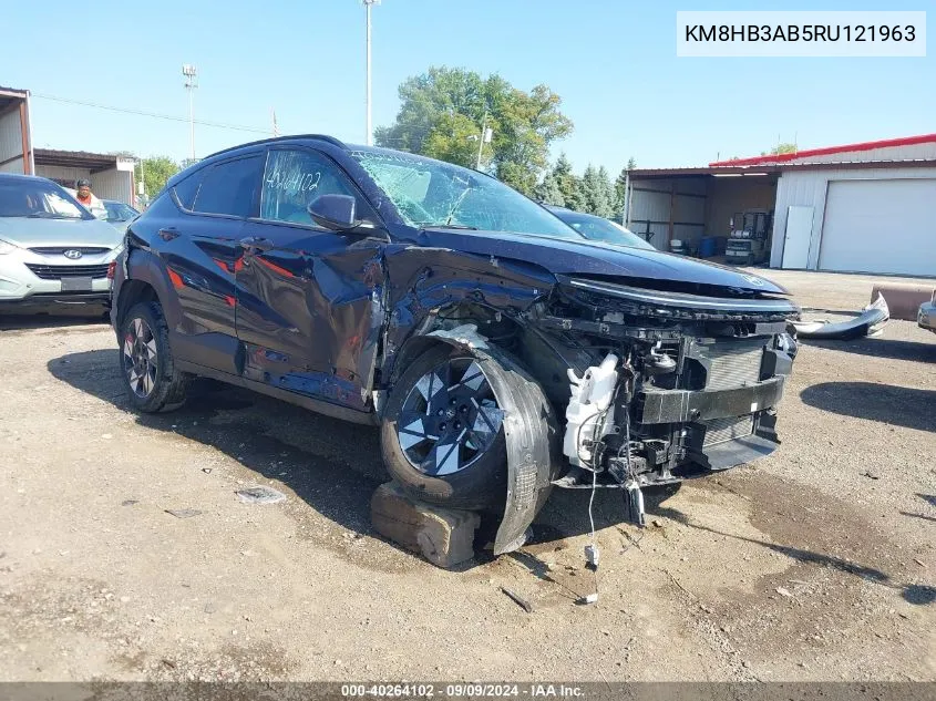 2024 Hyundai Kona Sel VIN: KM8HB3AB5RU121963 Lot: 40264102