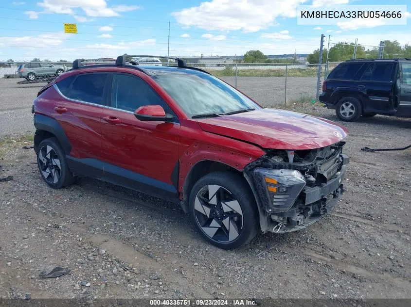 2024 Hyundai Kona Limited VIN: KM8HECA33RU054666 Lot: 40335751