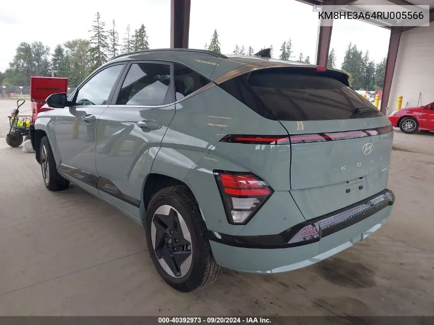 KM8HE3A64RU005566 2024 Hyundai Kona Electric Limited