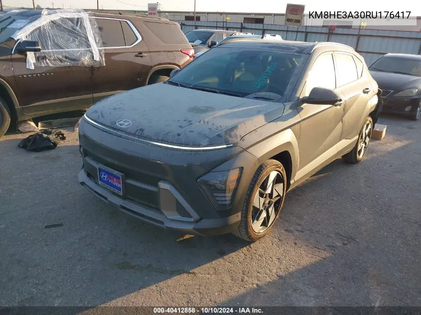 2024 Hyundai Kona Limited VIN: KM8HE3A30RU176417 Lot: 40412858