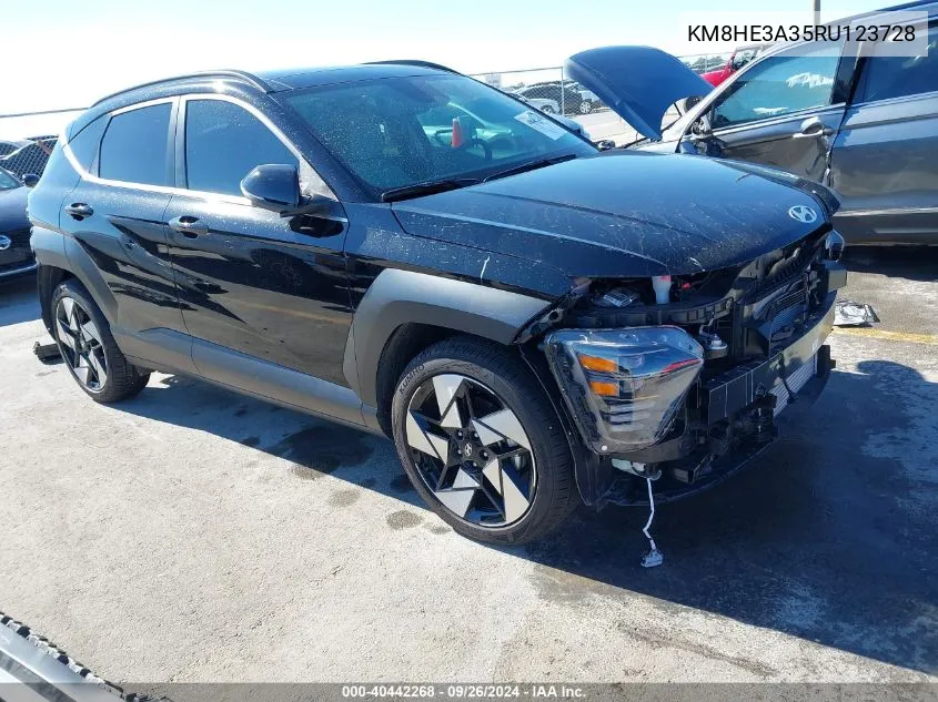 2024 Hyundai Kona Limited VIN: KM8HE3A35RU123728 Lot: 40442268