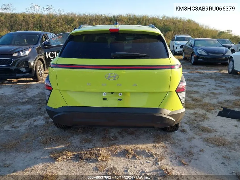 2024 Hyundai Kona Sel VIN: KM8HC3AB9RU066379 Lot: 40537602