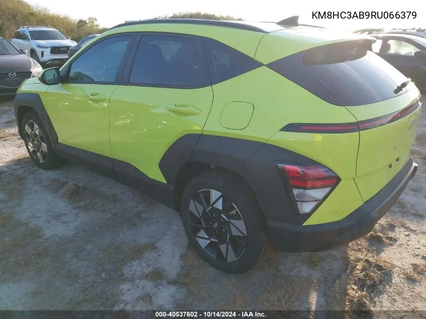 2024 Hyundai Kona Sel VIN: KM8HC3AB9RU066379 Lot: 40537602