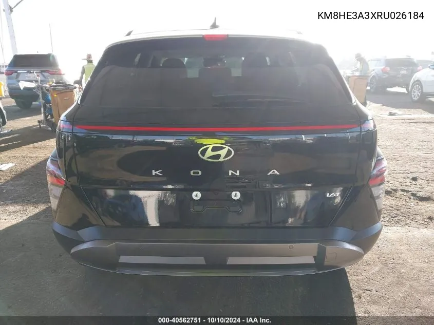 2024 Hyundai Kona Limited VIN: KM8HE3A3XRU026184 Lot: 40562751