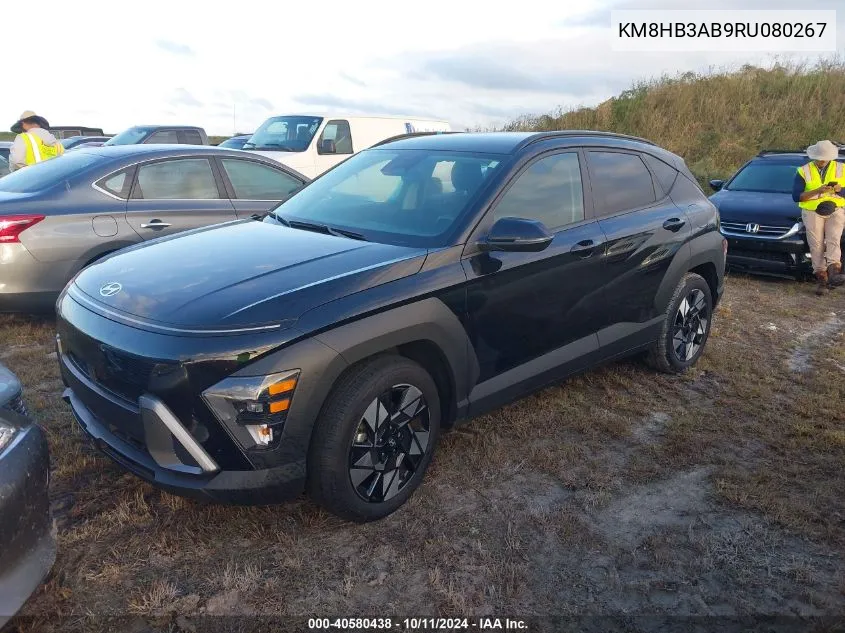 2024 Hyundai Kona Sel VIN: KM8HB3AB9RU080267 Lot: 40580438