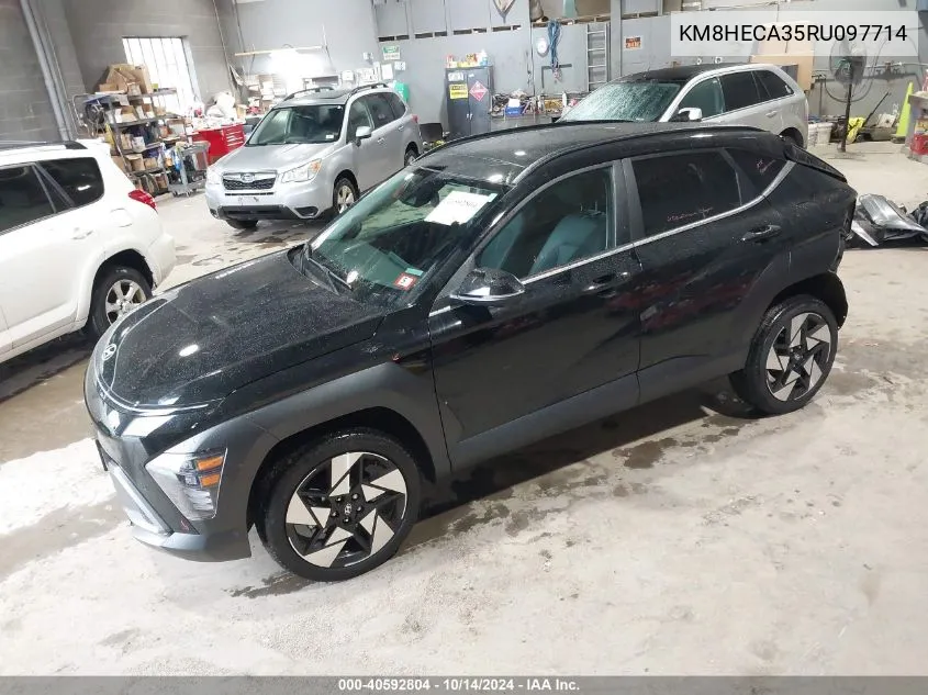 2024 Hyundai Kona Limited VIN: KM8HECA35RU097714 Lot: 40592804