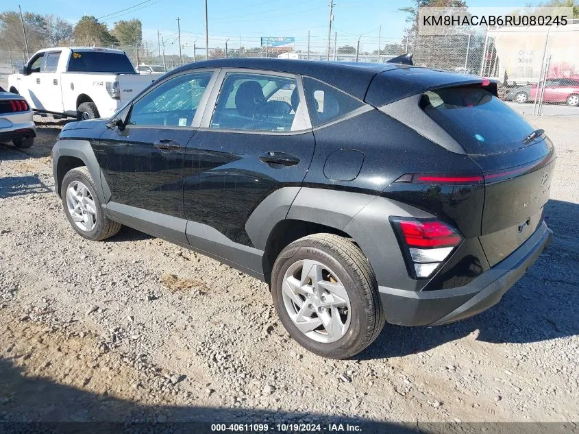 KM8HACAB6RU080245 2024 Hyundai Kona Se