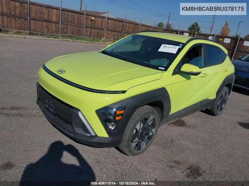 2024 Hyundai Kona Sel VIN: KM8HBCAB5RU078175 Lot: 40611514