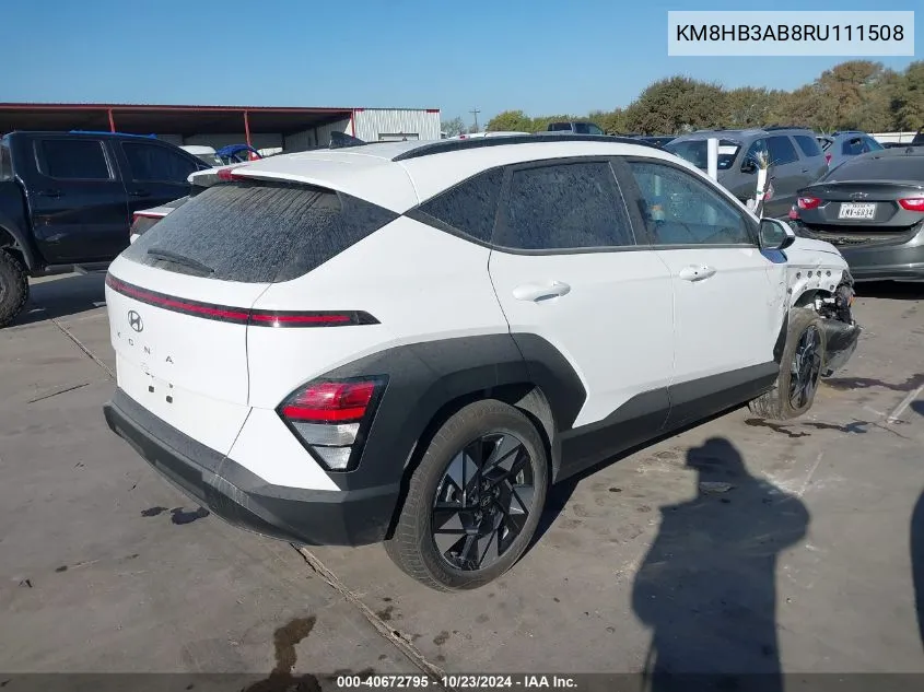 KM8HB3AB8RU111508 2024 Hyundai Kona Sel