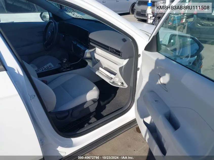 KM8HB3AB8RU111508 2024 Hyundai Kona Sel