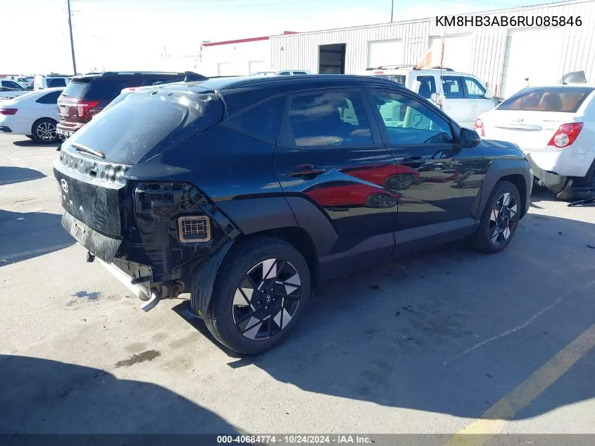 2024 Hyundai Kona Sel VIN: KM8HB3AB6RU085846 Lot: 40684774