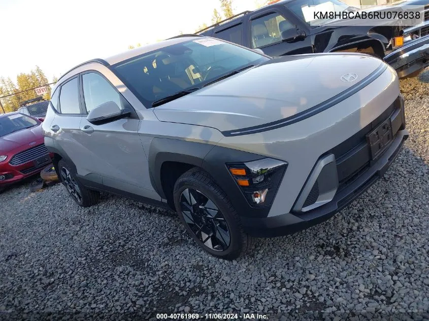 2024 Hyundai Kona Sel VIN: KM8HBCAB6RU076838 Lot: 40761969