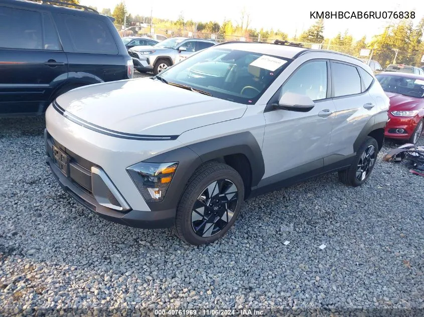 2024 Hyundai Kona Sel VIN: KM8HBCAB6RU076838 Lot: 40761969