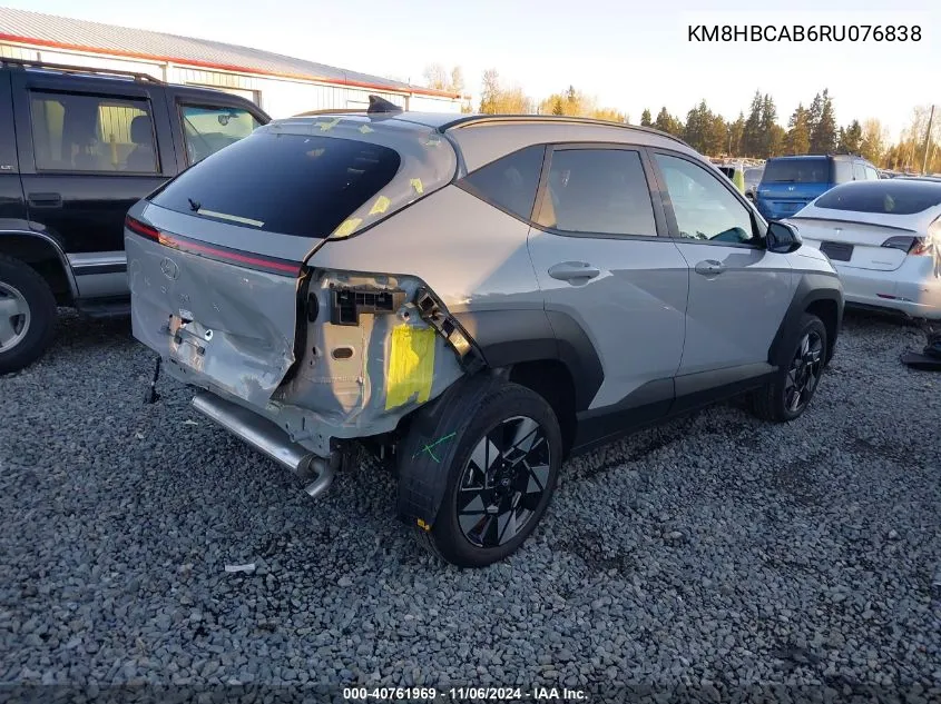 2024 Hyundai Kona Sel VIN: KM8HBCAB6RU076838 Lot: 40761969