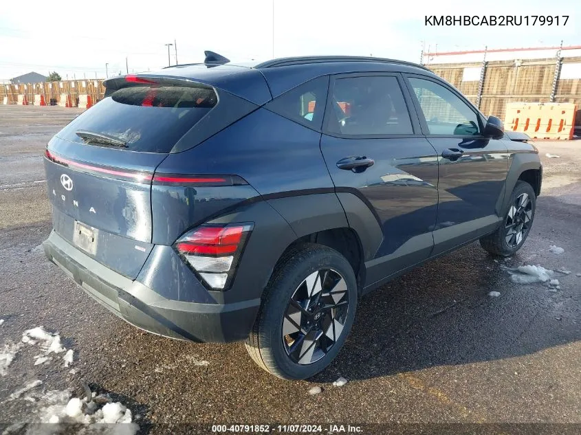 2024 Hyundai Kona Sel VIN: KM8HBCAB2RU179917 Lot: 40791852