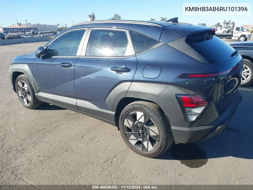 2024 Hyundai Kona Sel VIN: KM8HB3AB6RU101396 Lot: 40836302