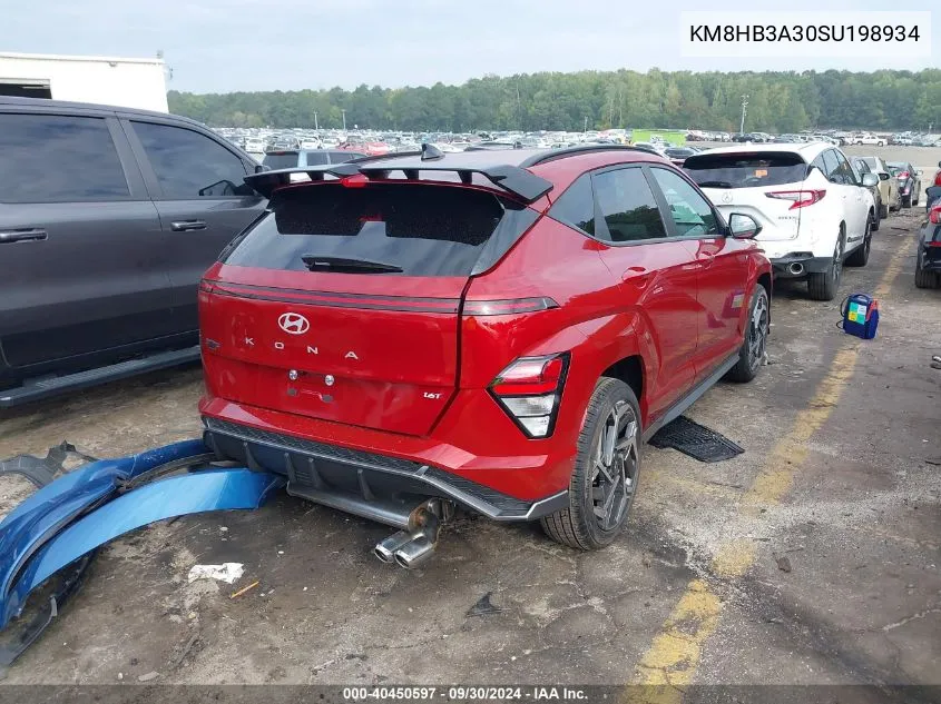 KM8HB3A30SU198934 2025 Hyundai Kona N Line S