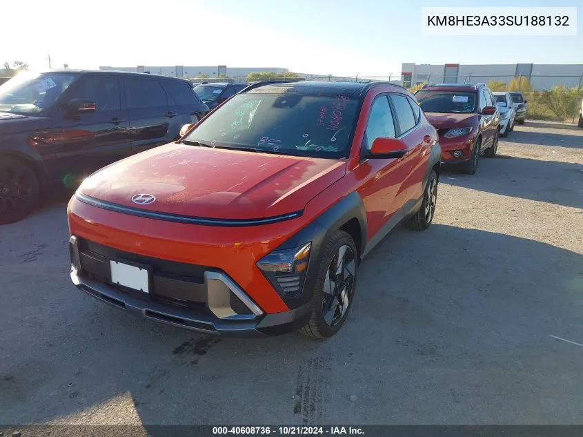 2025 Hyundai Kona Limited VIN: KM8HE3A33SU188132 Lot: 40608736